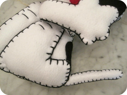 La cola y parte posterior de Snoopy