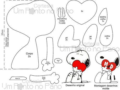 Snoopy con el corazón
